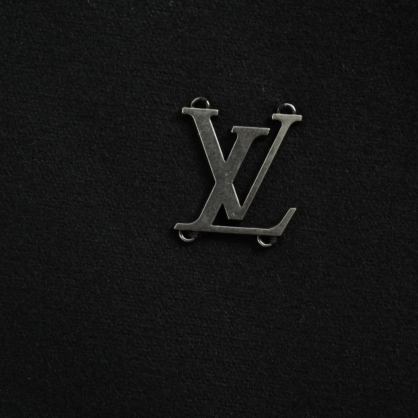 Louis Vuitton/Louis Vuitton 25Fw metal logo suit zipper hooded jacket
